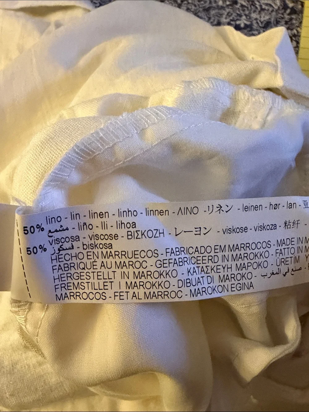 Zara Cream Linen- Blend Utility Jumpsuit with Statement Belt